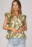 Contrast Stitched Top