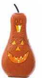 Small Metal Double Stack Led Pumpkin