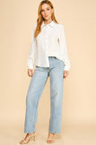 Crepe Collared Dress Shirt