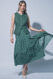 Polka Dot Tiered Maxi Skirt