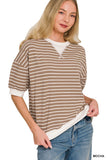 Striped Banded Pullover