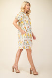 Puff Sleeve Mini Dress