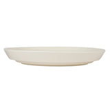 Stoneware Serving Dish W Acacia Wood Pedestal