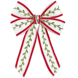 Bow With Clip Wh/gr