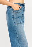 Double Pocket Wide Leg Jeans
