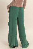 Mineral Washed Oversized Cargo Sweatpants