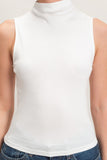 Sleeveless Mock Neck Top