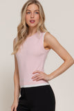 Sleeveless Contrast Layered Sweater