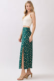 Front Slit Midi Skirt