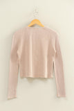 Long Sleeve Waffle Knit Top