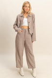 Tweed Barrel Trousers