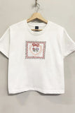 Cross-Stitch Cropped Tee