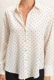 Button-Up Polka Dot Shirt