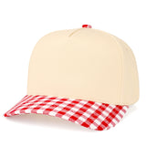 Big Gingham Check Trucker Hat