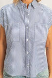 Striped Button-Up Shirt