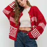 Mixed Pattern Cardigan