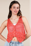 Crochet Knit Boho Vest