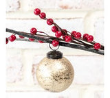 Gold Foil Glass Ball Ornament