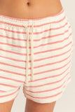 Striped Drawstring Waist Shorts