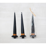 2-1/2 Rnd X 10h Unscented Witch Hatshaped Taper Candle