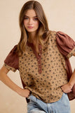 Vintage Textured Gauze Blouse