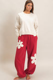 Floral Applique Joggers