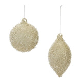 Beaded Cream Ornament
