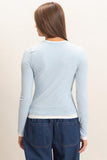 Layered Effect Long Sleeve Top