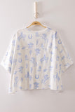 Western Graphic Knit Top