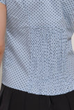 Dot Print Smocked Top