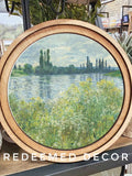 8" Round Monet River Art