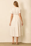 Waist Tie Midi Dress