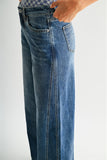 Wide Leg Panel Jeans