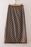 Plaid Midi Skirt