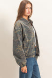 Camouflage Zip-Up Jacket