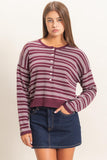 Striped Henley Sweater
