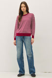 Striped Wool Blend Sweater