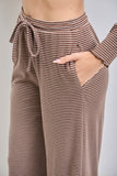Striped Drawstring Pants