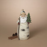 Resin Holiday Santa W/ Tree