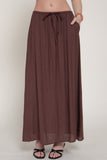 Woven Crinkle Maxi Skirt