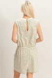 Striped Sleeveless Romper