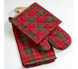 Holiday Plaid Mit, Towel & Potholder Set
