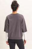 Washed Crew Neck Tee