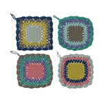 Square Cotton Crocheted Scalloped Pot Holder
