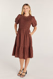 Curvy Printed Midi Dress