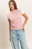 Open Knit Sweater Vest