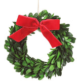 4.9" Pressed Boxwood Wreath Ornament