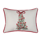 Fabric Lumbar Pillow Holiday Tree