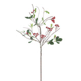 Berry/leaf Spray,red/grn