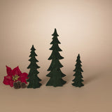 Resin Flocked Holiday Trees Green